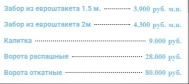Забор из евроштакетника